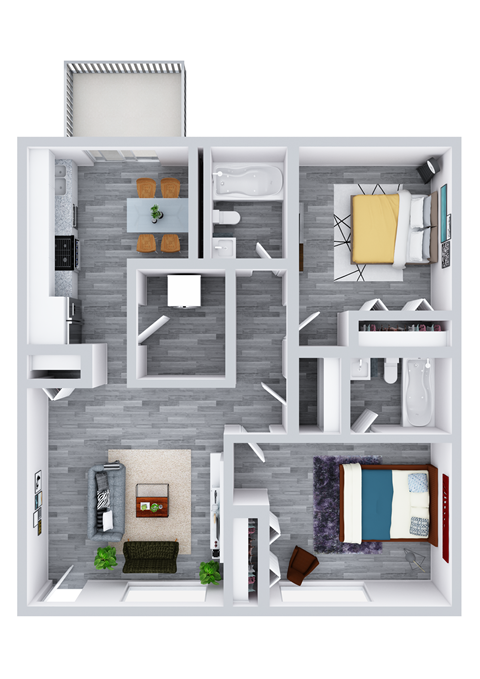 2 Bedroom 2 Bathroom